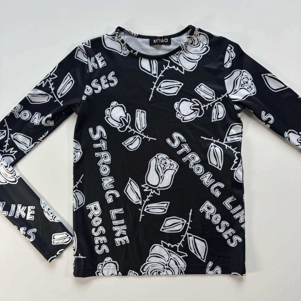 MIYAO x Ray BEAMS 40th Capsule "STRONG LIKE ROSES" Print Womens 1 XS/Small Japan